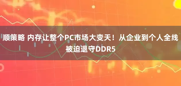 顺策略 内存让整个PC市场大变天！从企业到个人全线被迫退守DDR5